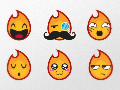 Flame Guy Faces