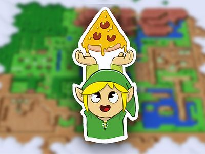 It's dangerous to go alone! Take this. pizza sticker