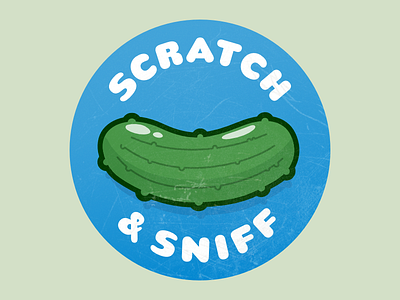 Scratch & Sniff Dill sticker tee