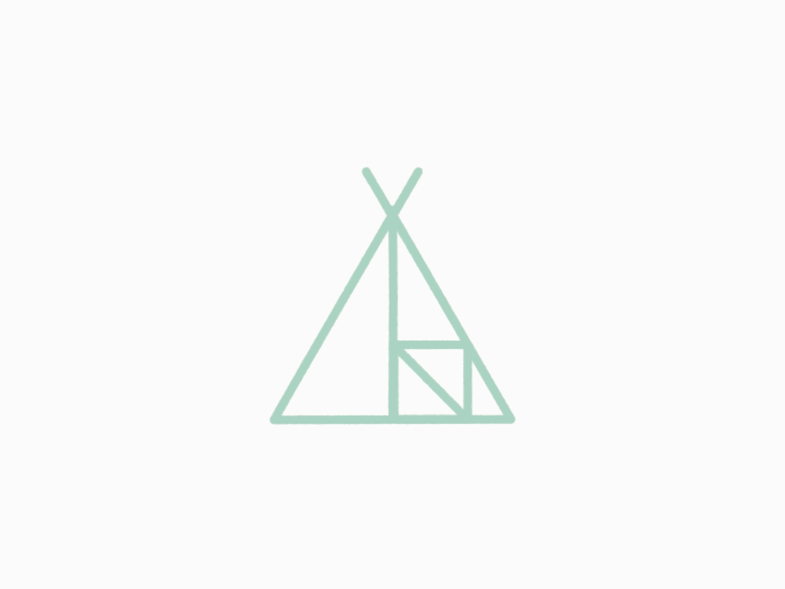 Camping Morphing Animation animation campfire canoe compass design illustration minimal modern nature pacific northwest pnw polaroid simple tent tree vector