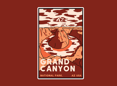 National Park Series #1 design grand canyon illustration national park nature travel usa vector