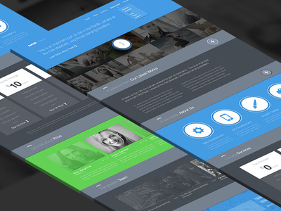 Freebie PSD: Twish Single Page Website Layout