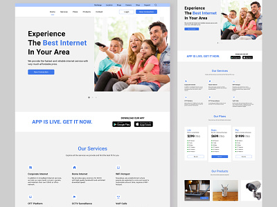ISP home page design
