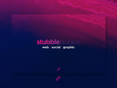 Stubble Studios Brand Poster branding flat design graphic design logo typography