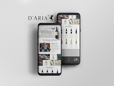 D Aria Mobile Website app branding digital graphic design ui ux website