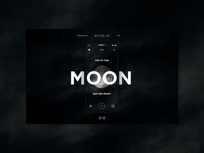 Eclipse App app branding digital flat design ui ux website