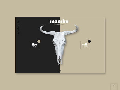 Mambu Lodge branding digital flat design ui ux website