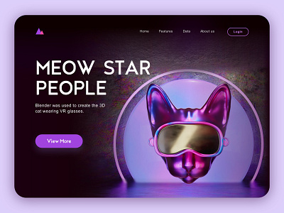 MEOW STAR PEOPLE 1 3d branding design icon ui