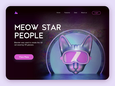 MEOW STAR PEOPLE 3 3d app branding design icon ui