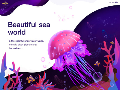 Sea Website animation design illustration illustrator logo ui ux web website
