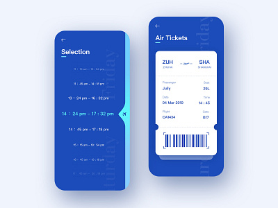 Air Tickets interface