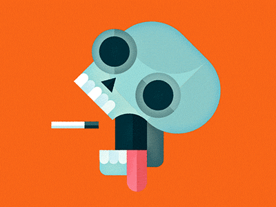 Smoking Skull