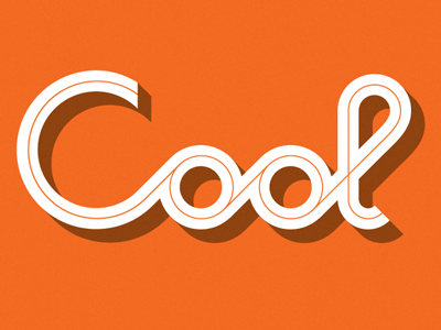 Cool lettering typography