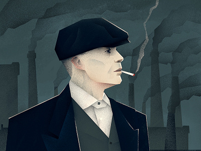 Thomas Shelby digital art digital illustration illustration peaky blinders peakyblinders portrait art thomas shelby wacom cintiq