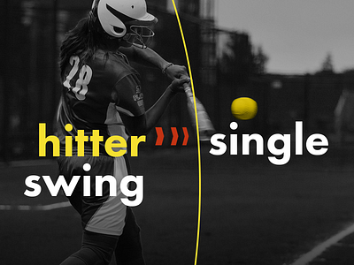 Poster Softball's hitting brand europe poster softball