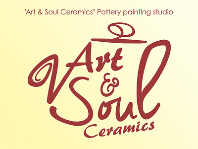 Art & Soul Ceramics Logo art ceramics design eye catching logo painting pottery soul studio tea tea logo teapot typograph typography