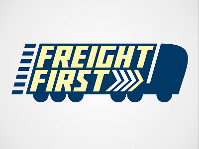 Freight First design eye catching first freight illustration logo logocore