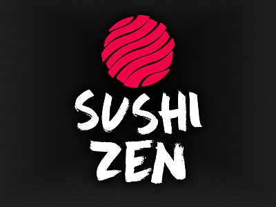 Sushi Zen design eye catching illustration logo logocore sushi zen