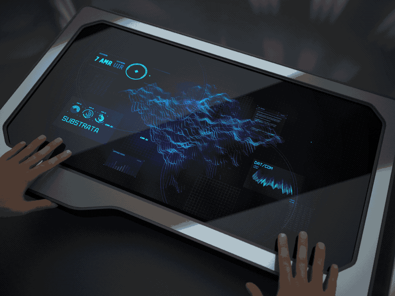 Terrain Scanner - Futuristic User Interface Concept aftereffects cinema4d concept design fui futuristic interface motion screengraphics trapcode ui vfx