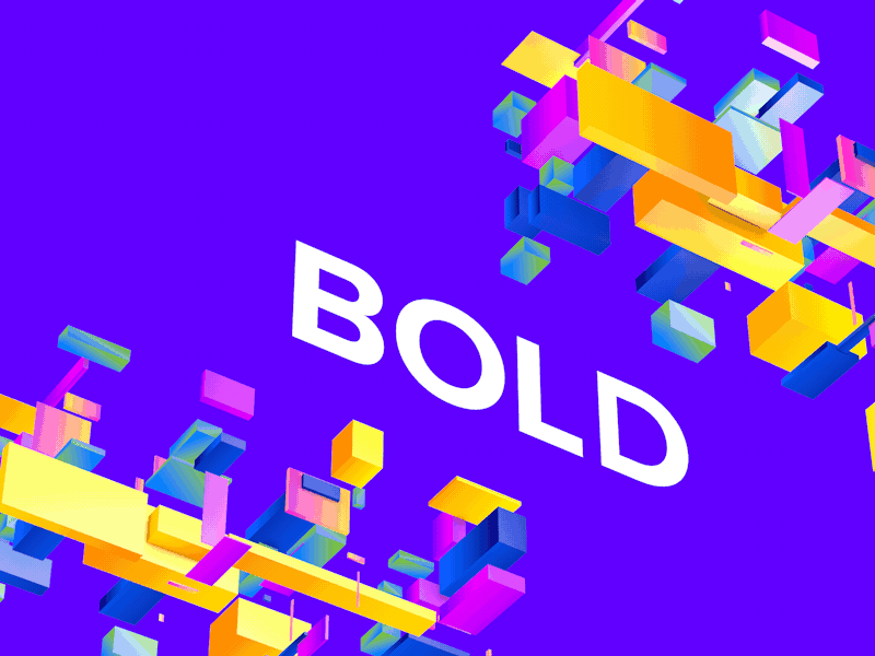Bold Vision 3d aftereffects animation cinema4d concept cubes geometric vfx