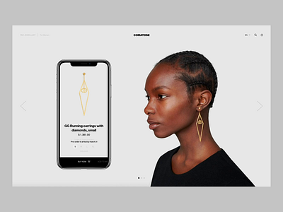 Comatose v2 animation app design ecommerce fashion minimal mobile transition ui ux