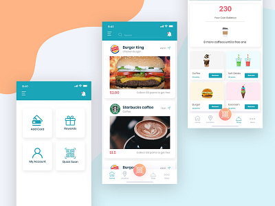 Loyalti App | 2 2019 trend app design design illustration ios design loyalti app minimal new design resturant typography ux web design