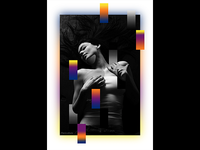7-day-challenge: Photoshop Collage Shapes & Blur abstract black white blur collage collageart energetic feminine geometry gradient organic rectangles sensual shapes
