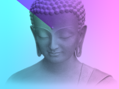 Channels experimentation buddha channels gradient photoshop