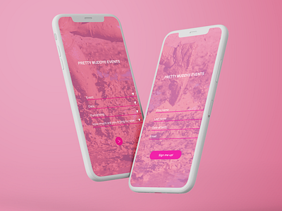 Day 001 Sign-up mobile page #DailyUI cancer challenge dailyui dailyui 001 dailyuichallenge illustrator prettymuddy run signup page ui design