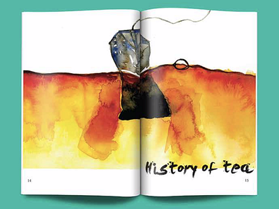 All About Tea allabouttea book illustration teabag teabook watercolor