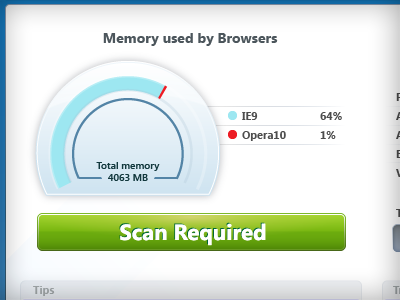 gauge desktop interface ui ux