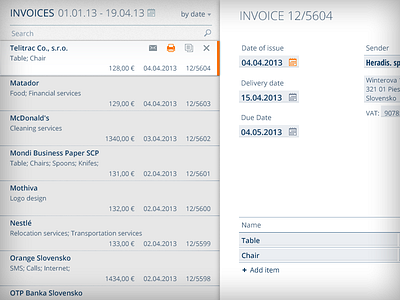 Invoicing app light version