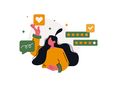Rating & Review vector