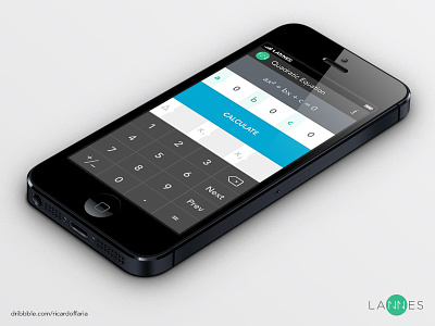 Lannes Calculator [app] calculator design flat ios lannes math ui