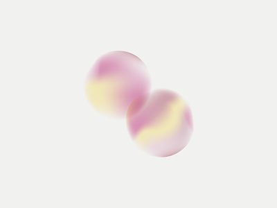 Soft bubbles in the middle chaos 3d design illustration texture