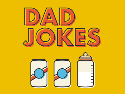 DadJokes show art beer dad dad jokes dadjokes father illustration podcast show art