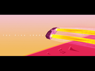 The Pink Sands comics composition drawing neon colours photoshop