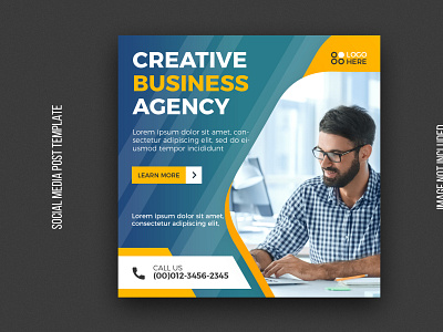 Digital agency social media post template abstract branding brochure business business banner business flyer corporate design flyer instagram leaflet post psd tempalte