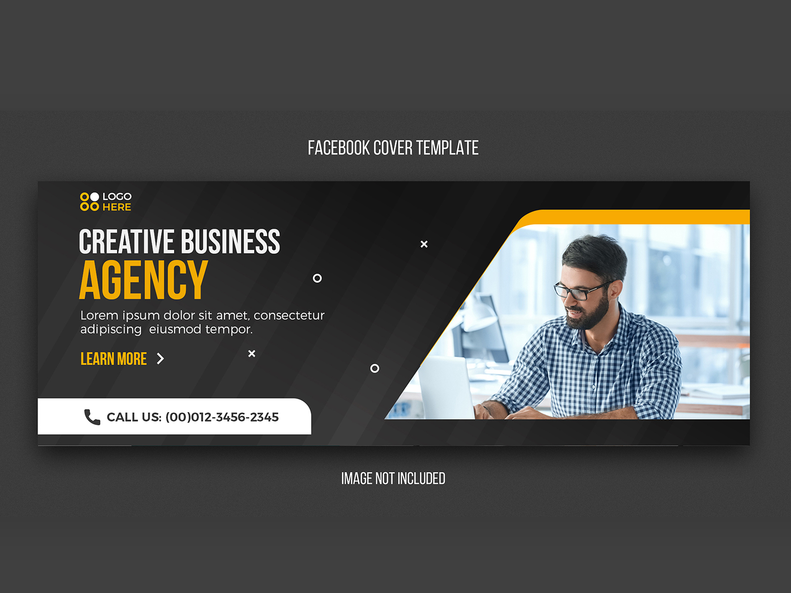Agency modern facebook cover design template by Mohamed Taha on Pertaining To Photoshop Facebook Banner Template