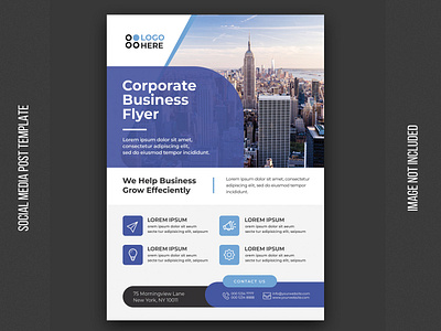 Corporate business flyer abstract agency banner brochure business business flyer city cover design flyer print profile psd real estate tempalte