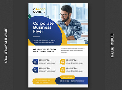 Corporate business flyer abstract background banner brochure business business flyer business man corporate cover design flyer medical print psd social media tempalte web web banner