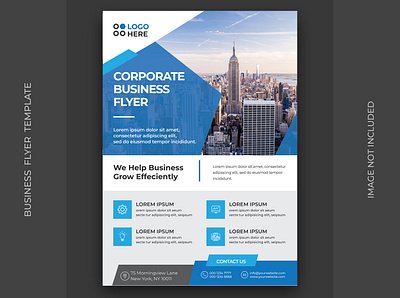 Corporate business flyer abstract agency banner brochure business city corporate cover design flyer print real estate social media tempalte web web banner