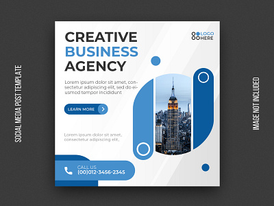 Digital agency social media post template