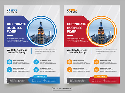 Corporate business flyer template