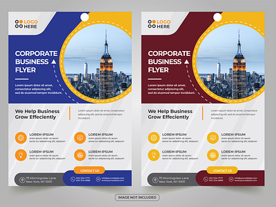 Corporate business flyer template