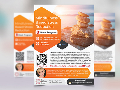 Mindfulness  flyer template