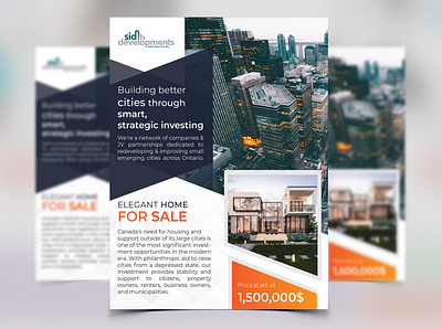 Sid Developments Flyer abstract agency banner brochure business business flyer corporate design fiverr flyer instagram real estate sale tempalte