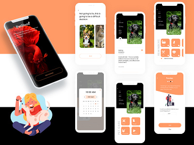 Furstop - Petcare Application mobile ui mobile uiux ui uidesign uiuxdesign uiuxdesigner uxdesign
