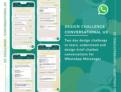 Conversational UX Design Challenge conversational ui mobile ui uiuxdesign uxdesign