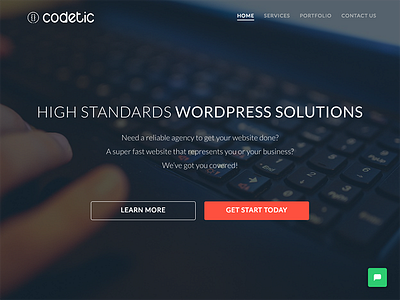 Codetic Website Redesign codetic cornerstone homepage rebranding x theme